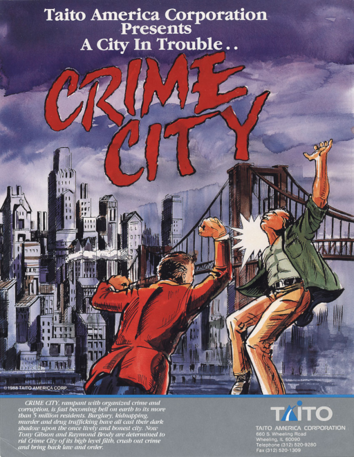Crime City (US) Arcade Game Cover